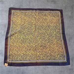 Goldblatt's 23" Square Scarf Womens Purple Yellow Geometric Vintage NOS Japan